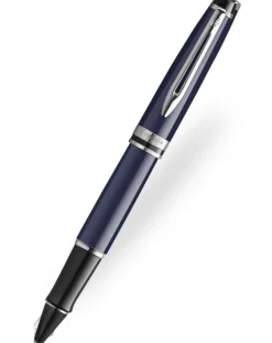 Waterman Expert Blue Chrome Trim Rollerball Pen