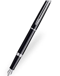 Waterman Hemisphere Black Chrome Trim Fountain Pen