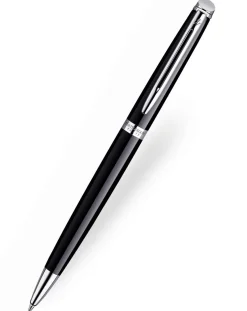 Waterman Hemisphere Black Chrome Trim Ballpoint Pen