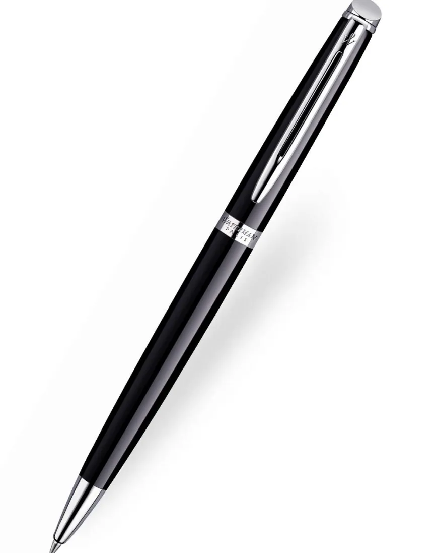 Waterman Hemisphere Black Chrome Trim Ballpoint Pen