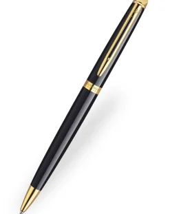 Waterman Hemisphere Black Gold Trim Ballpoint Pen