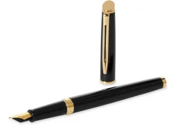 Waterman Hemisphere Black Gold Trim Fountain Pen