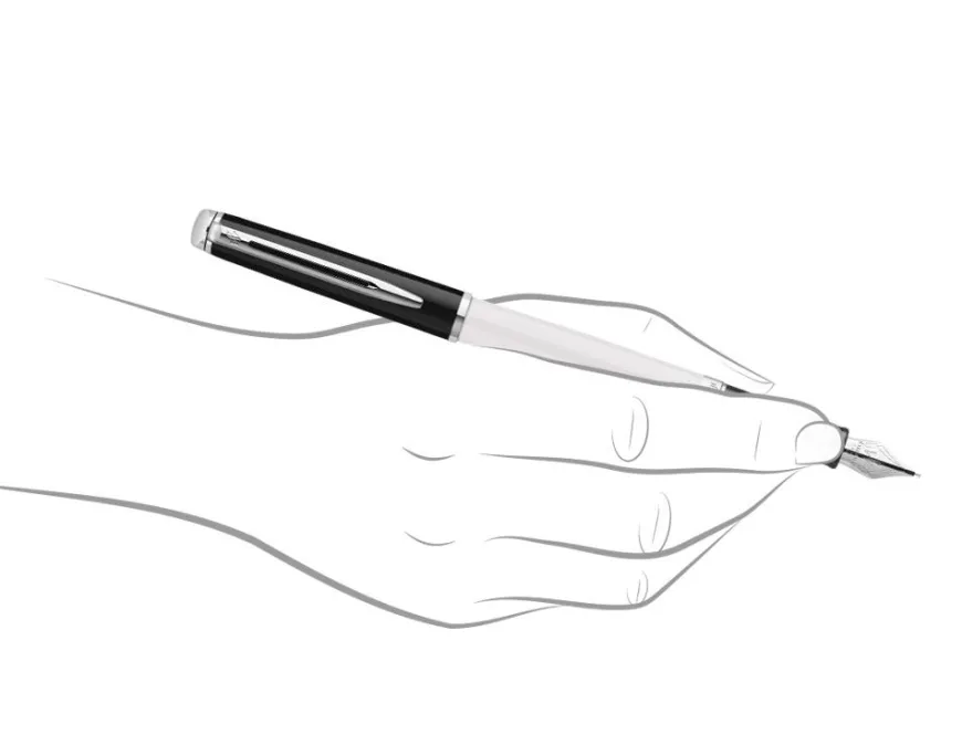 Waterman Hemisphere Colour Block Black & White Fountain Pen