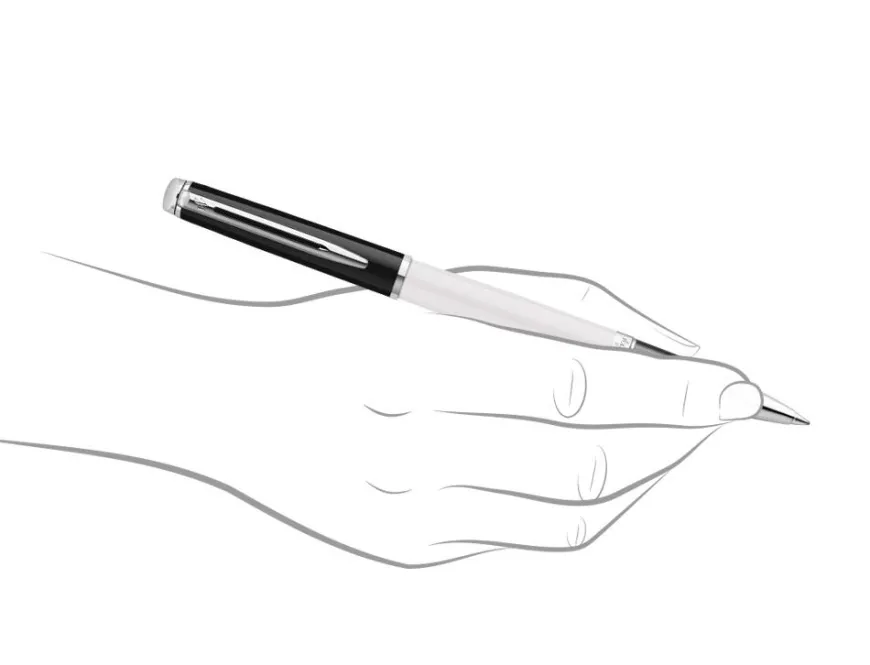 Waterman Hemisphere Colour Block Black & White Rollerball Pen