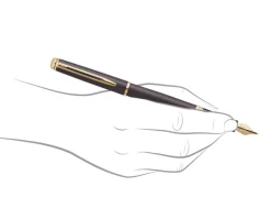 Waterman Hemisphere Lava Black Fountain Pen