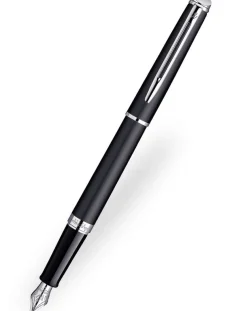 Waterman Hemisphere Matt Black Chrome Trim Fountain Pen
