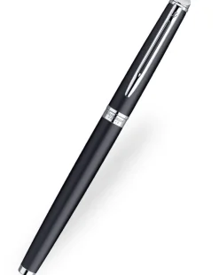 Waterman Hemisphere Matt Black Chrome Trim Fountain Pen