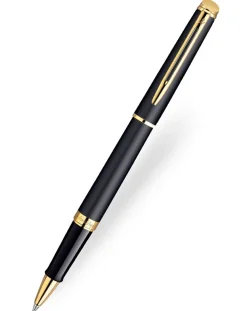 Waterman Hemisphere Matt Black Gold Trim Rollerball Pen