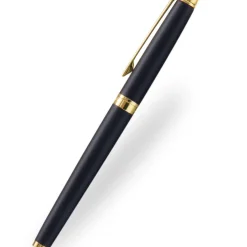 Waterman Hemisphere Matt Black Gold Trim Rollerball Pen