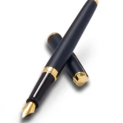 Waterman Hemisphere Matt Black Gold Trim Fountain Pen