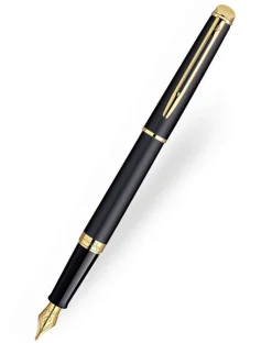 Waterman Hemisphere Matt Black Gold Trim Fountain Pen