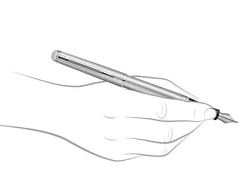Waterman Hemisphere Stainless Steel Chrome Trim Fountain Pen