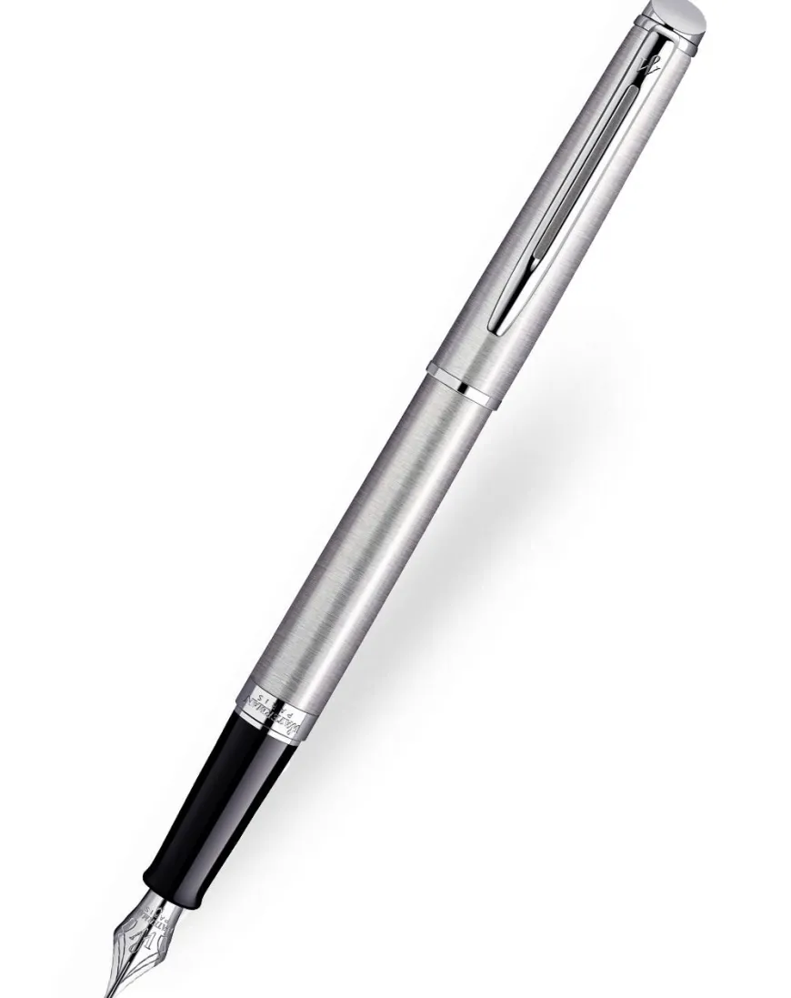 Waterman Hemisphere Stainless Steel Chrome Trim Fountain Pen