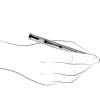 Yard-O-Led Diplomat Hexagonal Plain Sterling Silver Pencil