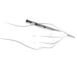 Yard-O-Led Diplomat Hexagonal Plain Sterling Silver Pencil