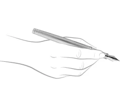 Yard-O-Led Viceroy Barley Sterling Silver Fountain Pen