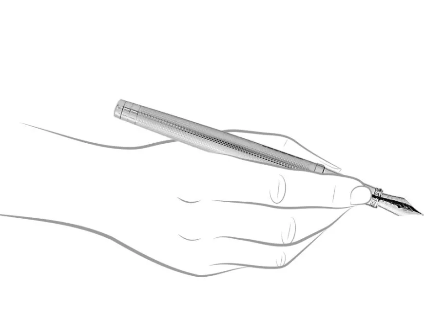 Yard-O-Led Viceroy Barley Sterling Silver Fountain Pen
