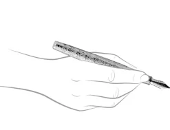 Yard-O-Led Viceroy Grand Victorian Sterling Silver Fountain Pen