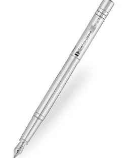 Yard-O-Led Viceroy Plain Sterling Silver Fountain Pen