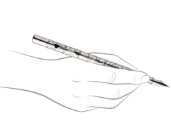 Yard-O-Led Viceroy Victorian Sterling Silver Fountain Pen
