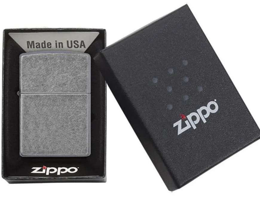 Zippo Classic Antique Silver Plate Windproof Lighter