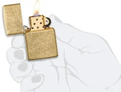 Zippo Classic Tumbled Brass Windproof Lighter